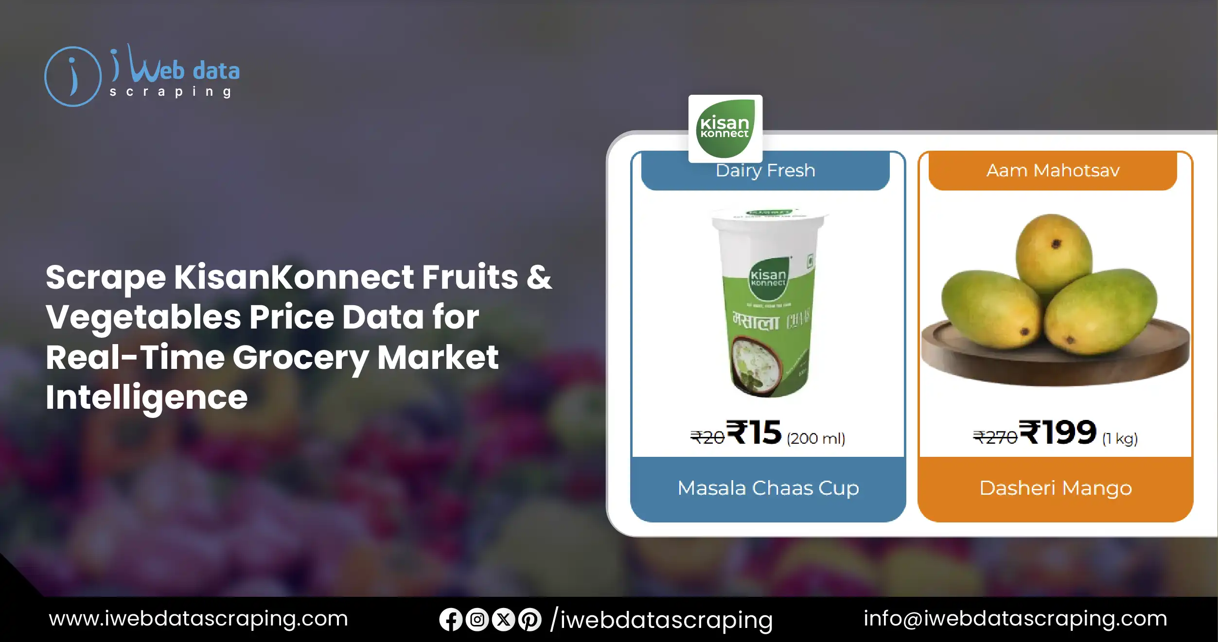 Scrape KisanKonnect Fruits & Vegetables Price Data
